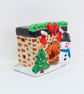 Christmas Fireplace Tea Light Holder – Hand-Painted Ceramic Christmas Decoration - Image 6