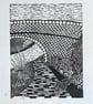 Canal Side Garden, Original Lino Print, 'Perfectly Imperfect'
