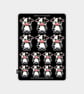 Funny Vinyl Sticker Sheet For Adults - Grumpy Cow