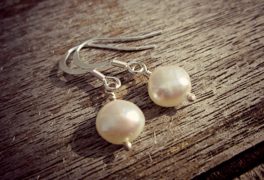 Pearl Earrings - Sterling Silver