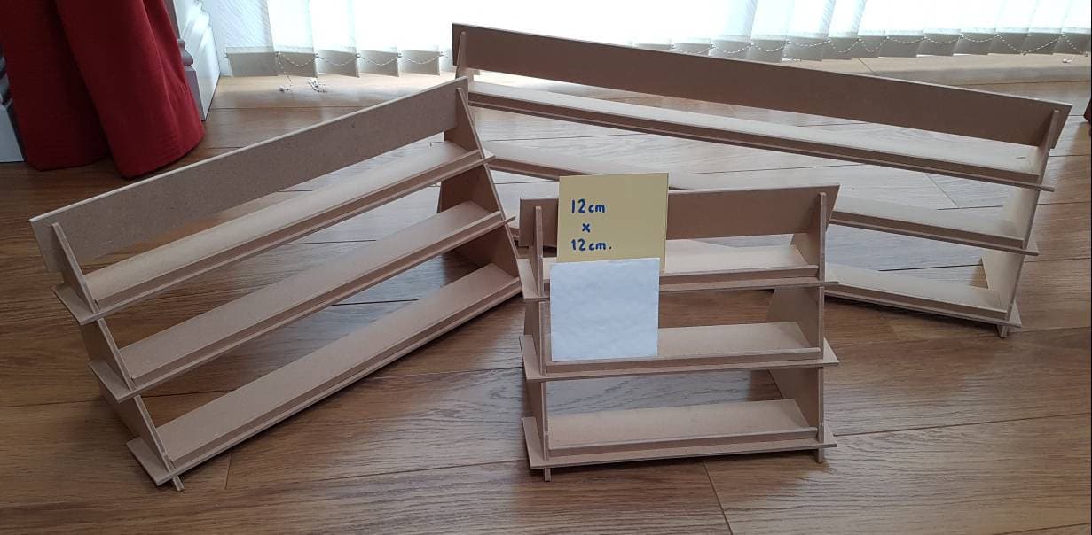 Display Stand 3 shelf version - flat pack, ideal for craft fairs Various lengths