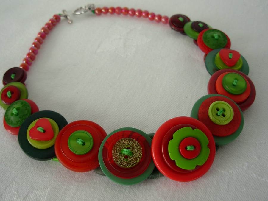Image of Button Necklace