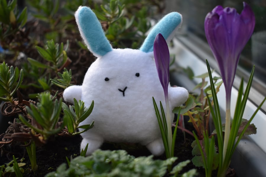 Squishy White Rabbit