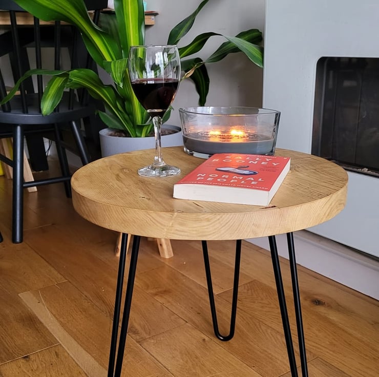 Coffee Table With Black Hairpin Legs Folksy