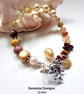 Artisan Multigemstone Chakra Designer Charm Bracelet  - Image 2