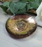 Copper Trinket Bowl - Shallow Dish Stamped Bits & Bobs