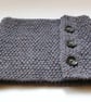 Cowl in Purple Heather Aran Wool - Image 5