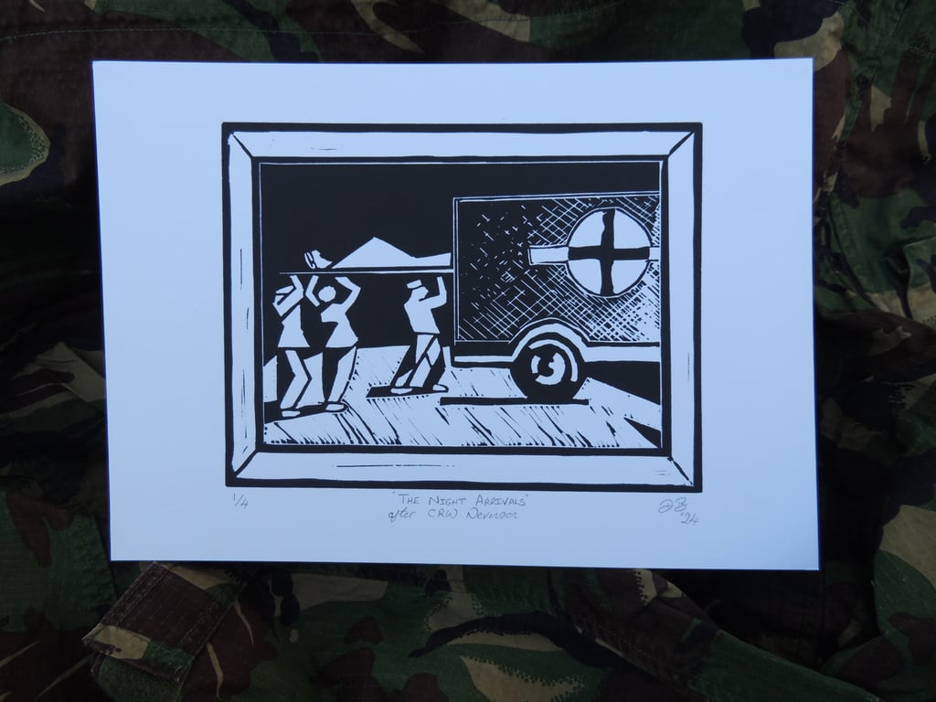 'The Night Arrivals' (after CRW Nevison) - Black edition (edition of 4)