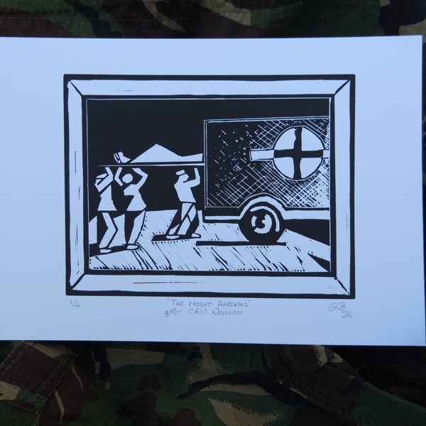 'The Night Arrivals' (after CRW Nevison) - Black edition (edition of 4)