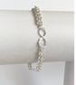 Infinity Symbol Sterling Silver Chainmaille  Bracelet - Image 1