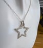 Fine Silver Open Star Pendant  - Image 4