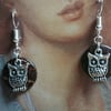 Owl earrings woodland themed 