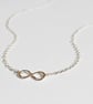 Infinity necklace, silver necklace - Image 2