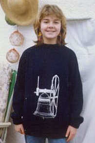 Bell ringer jumper with a picture of a bell. Made to order any colour.