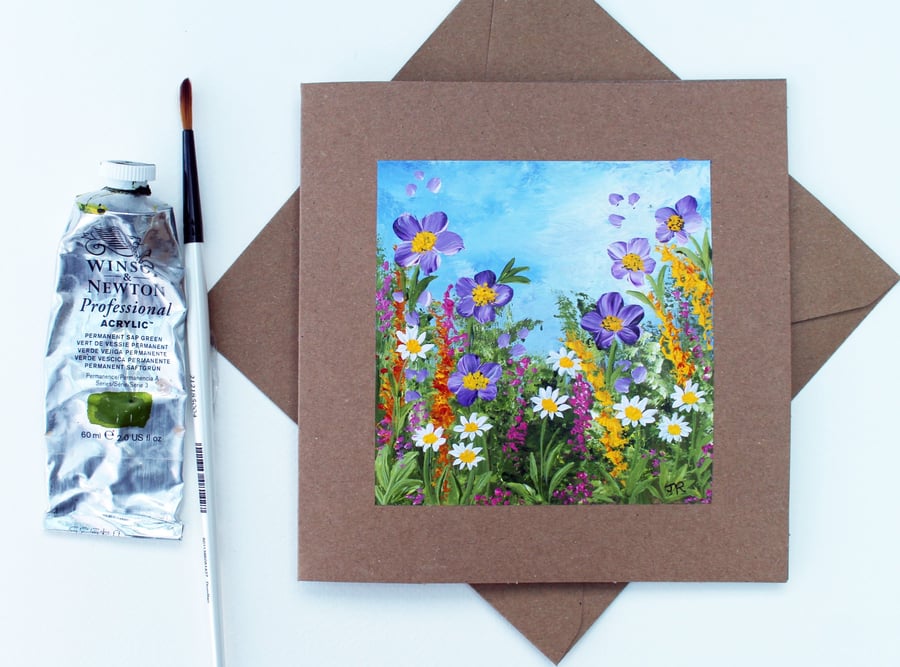 Original Art - Greetings Card "Cottage Garden" (Ref No 145)