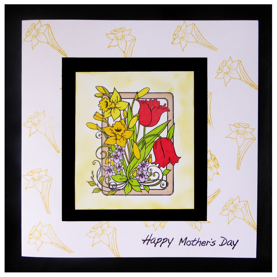 Framed Spring Flowers for Mother's Day (MD449)