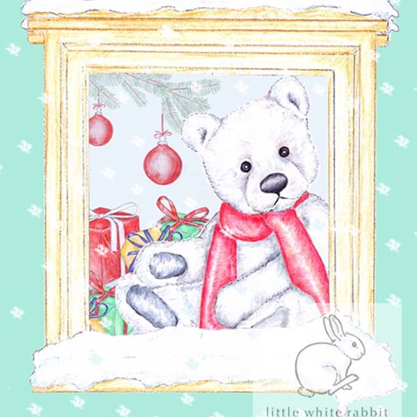 Chilly counting the snowflakes - Christmas Card