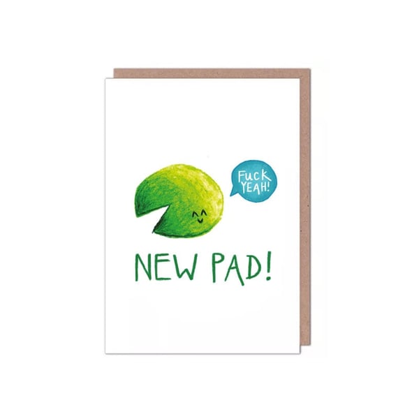 New Pad Fck Yeah Housewarming New Home New Flat Card