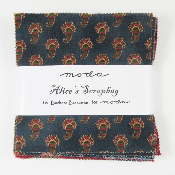 Moda Alice's Scrapbag Charm Pack for Patchwork and Crafting