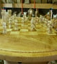 CHESS TABLE WITH CHESS SET