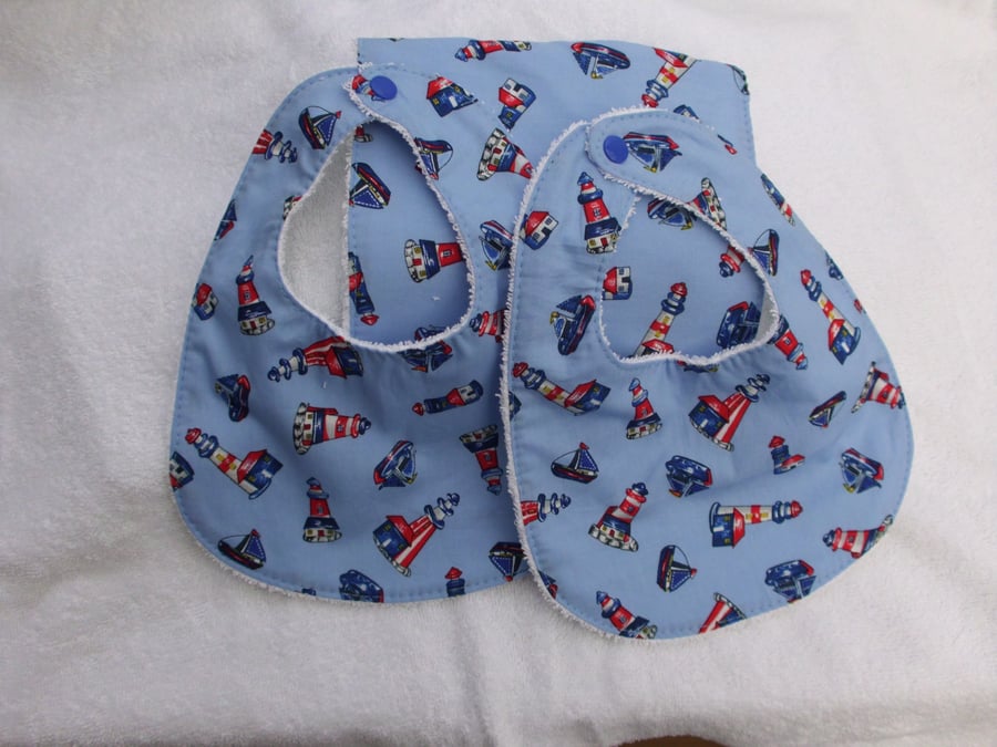 Baby Boy Bibs and Burp cloth Gift Set