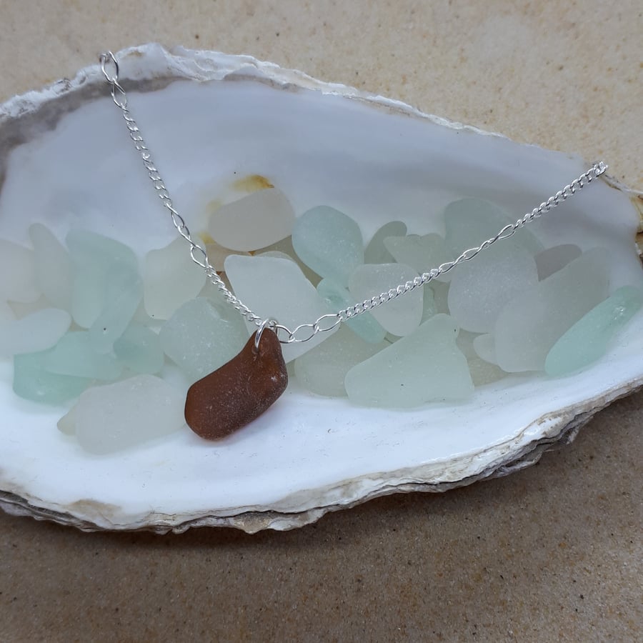 Lucky dip sea glass anklet