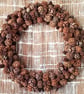 LARGE All Season or Christmas Wreath, cedar, alder & cypress cones - M