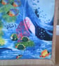 Medium Jute Bag with Killer Whales Fabric Pocket - Image 4