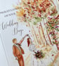 Congratulations on your wedding day, wedding card, autumn wedding - Image 1