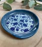 Summer Seconds Handmade Ceramic Blue Vine Spoon Rest