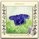 Purple Cardigan for the Little Nippers and Bunny Hugs