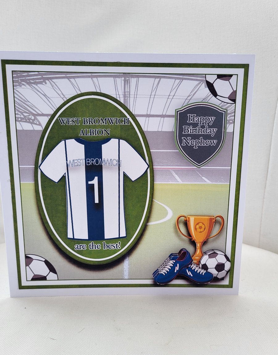 Football fan card, West Bromwich albion fan card