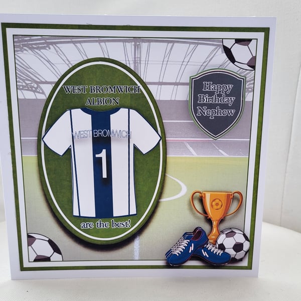 Football fan card, West Bromwich albion fan card