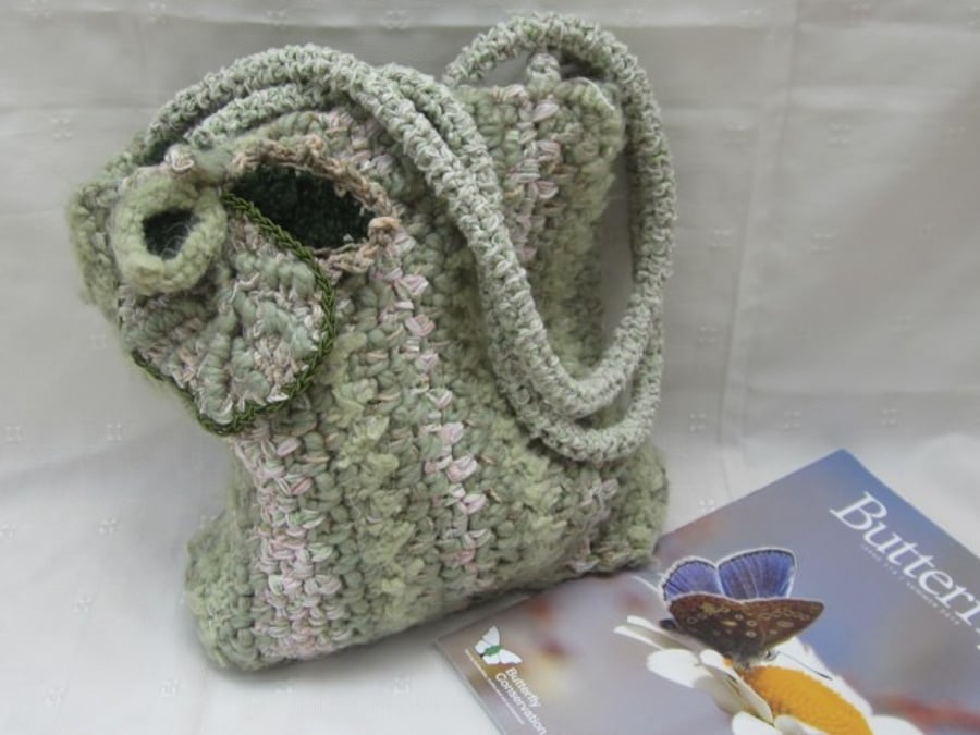 Large Crochet Shoulder bag - Folksy