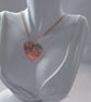 Large Copper Heart Pendant Copper Chain - Image 3