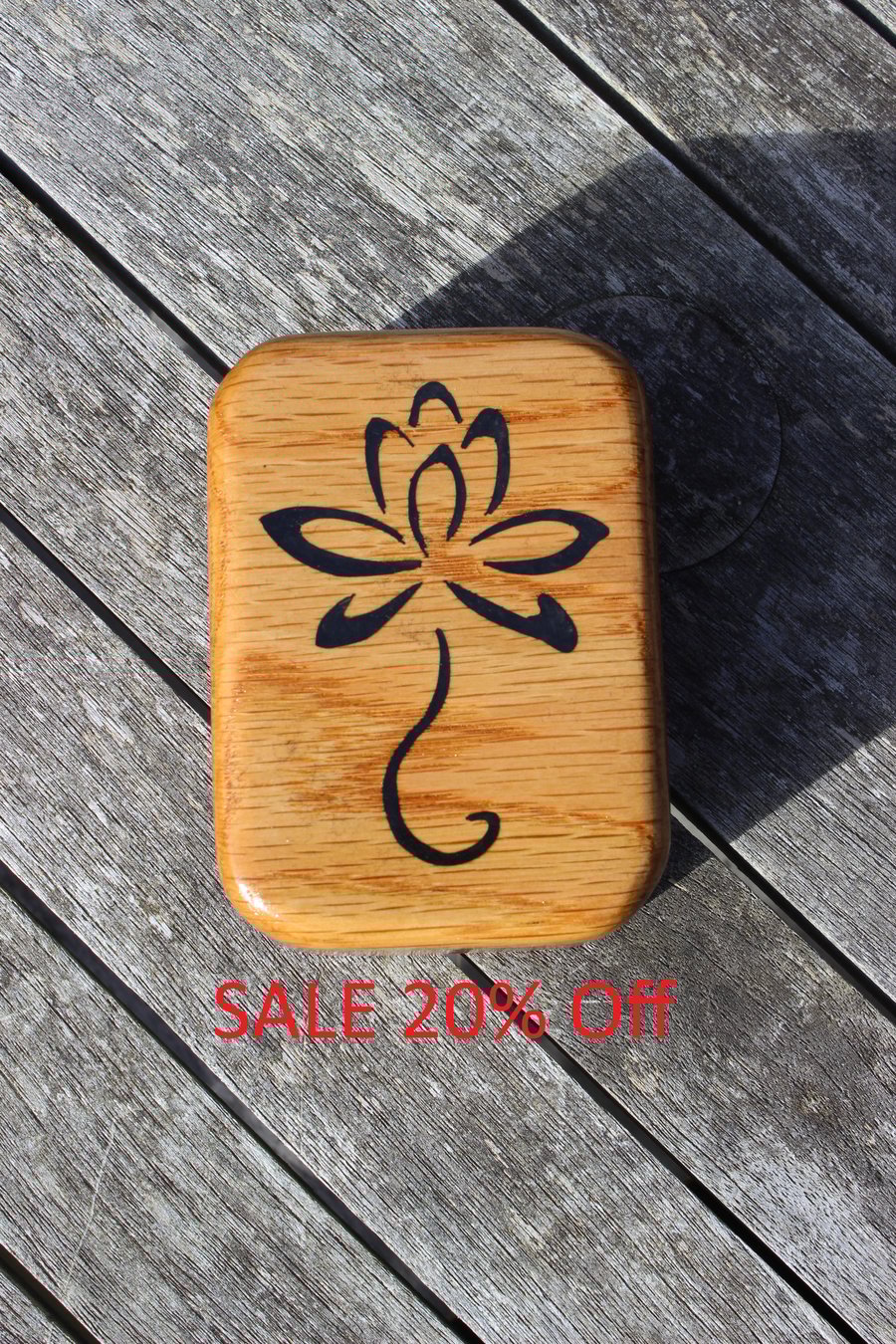 Oak Inlaid Jewellery - Trinket Box (WBI19)