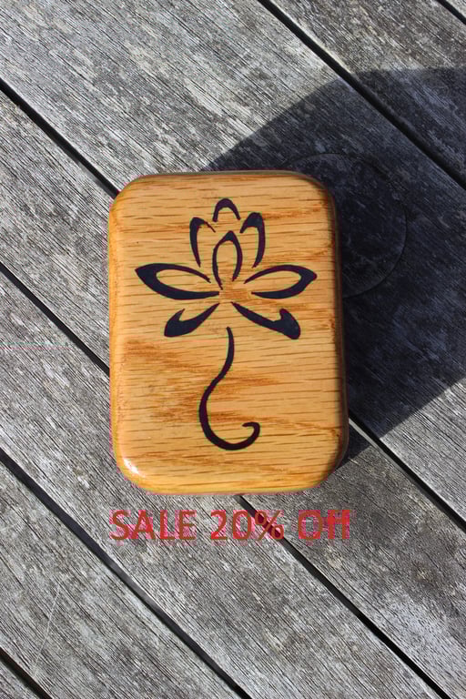 Oak Inlaid Jewellery - Trinket Box (WBI19)
