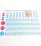  Needles Labels for Needle Book Fabric Panel in Eggshell Blue 