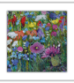 Small mounted flower painting - wildflowers - letterbox gift - acrylic painting