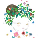 Summer - A5 Hand- finished Giclee Print 