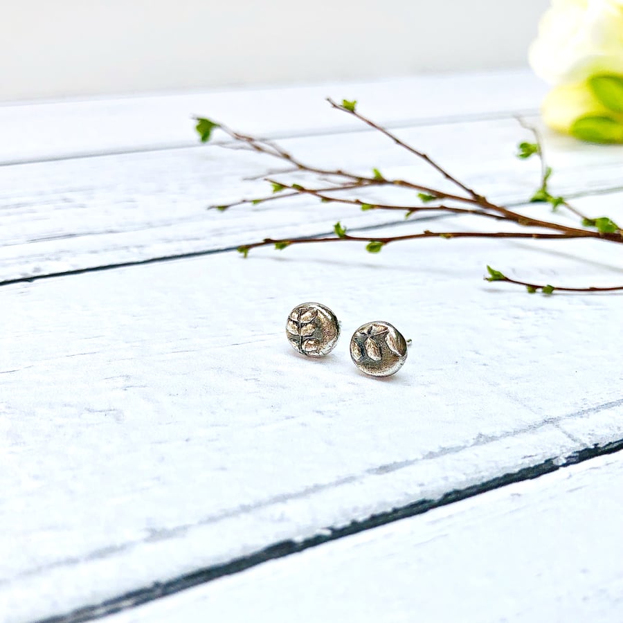 Botanical - "Linton" earrings (bloom) - Sterling Silver earrings, spring flowers