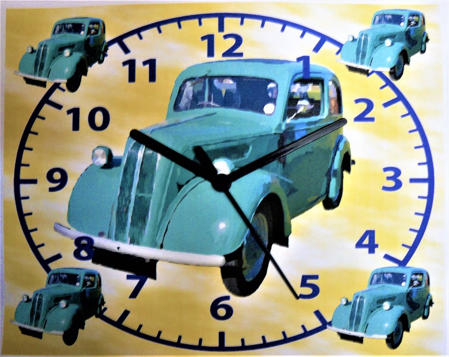 popular green wall hanging clock  cars frd pop green side valve