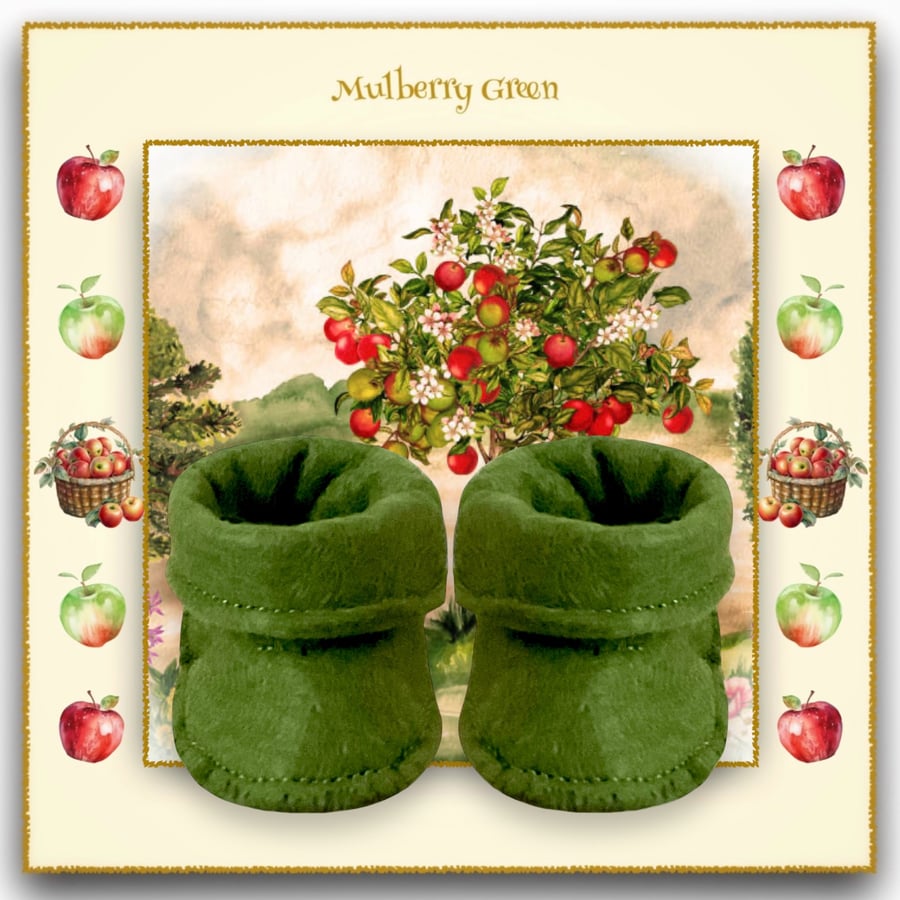 Olive Green Ankle Boots 