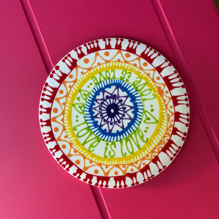 Love is Love Pride Coaster