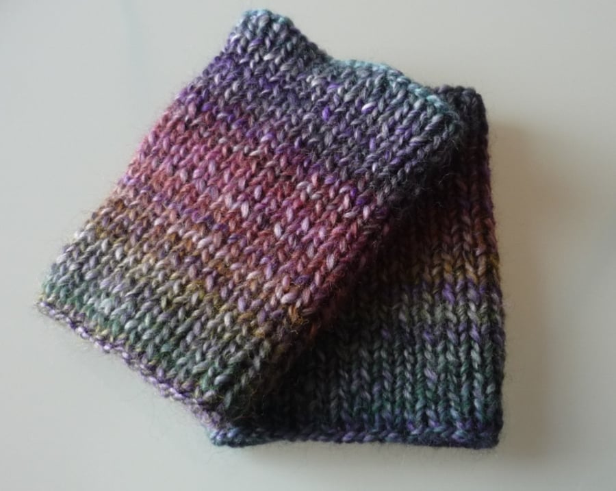 Knitted boot toppers, Ladies boot cuffs, Teens leg warmers