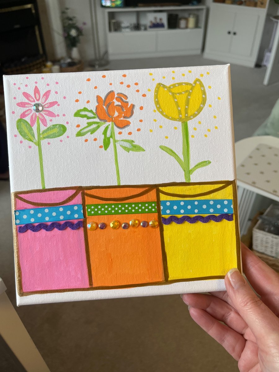 Colourful plant pots picture 