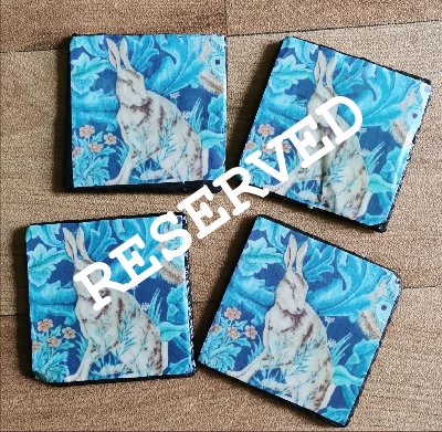 RESERVED - WM Hare tiles - NOT FOR SALE 