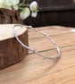 Handmade Silver Twig Bangle - Image 1
