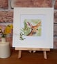 Deer mounted art print