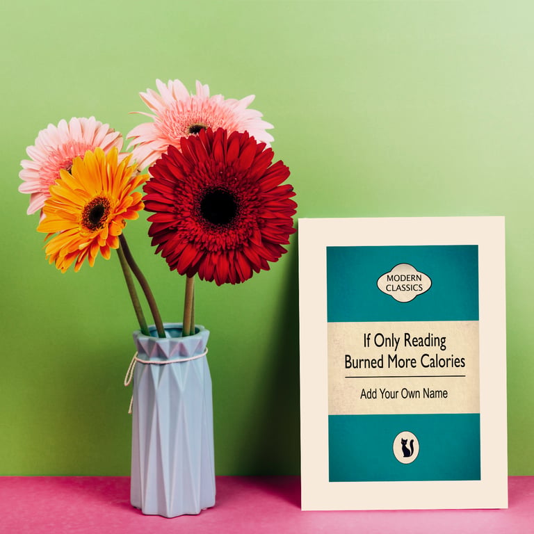 If Only Reading Burned More Calories - Funny Book Lover Print - Penguin Style